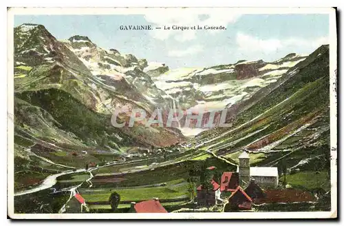 Cartes postales Gavarnie Le Cirque et la Cascade