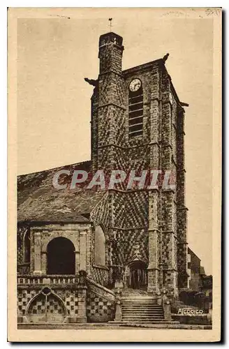 Cartes postales Le Treport eu Mers de Paris Ault Onival Le Clocher de l'Eglise St Pierre