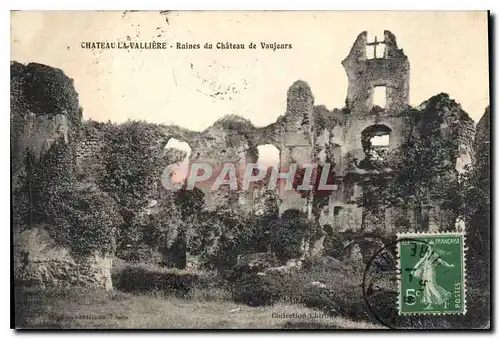 Ansichtskarte AK Chateau la Valliere Ruines du Chateau de Vaujours