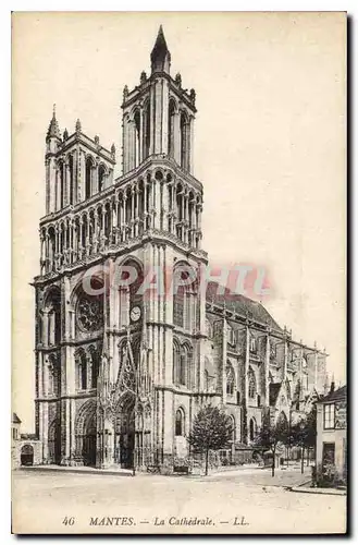 Cartes postales Mantes La Cathedrale