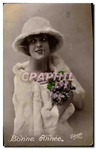 Cartes postales Bonne annee Femme