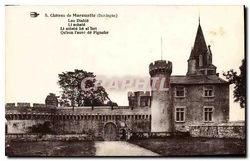 Ansichtskarte AK Chateau de Marouatte Dordogne Lou Diable