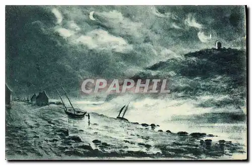 Cartes postales Mer dechainee Bateau