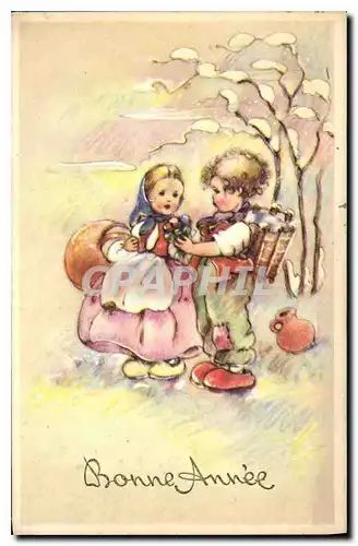 Cartes postales Bonne annee Enfants