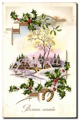 Cartes postales Bonne Annee Fer a cheval