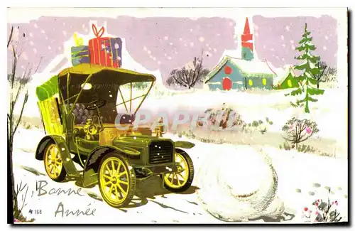 Cartes postales Bonne Annee Automobile