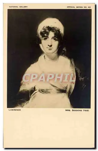 Cartes postales National Gallery Lawrence Mrs Siddons