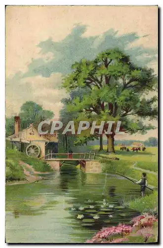 Ansichtskarte AK Paysage Moulin a eau