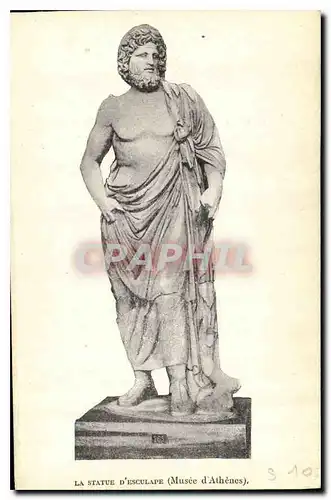 Cartes postales La Statue d'Esculape Musee d'Athenes