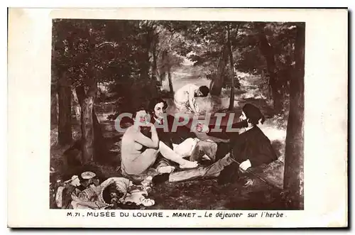 Ansichtskarte AK Musee de Louvre Manet Le dejeuner sur l'herbe