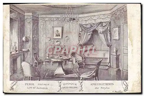 Cartes postales Perol Freres Ameublements de Style St Antoine Epoque Louis Philippe