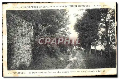 Cartes postales Comite de defense et de Conservation du Vieux Perouges Perouges La Promenade des Terreaux les an