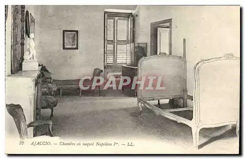 Ansichtskarte AK Ajaccio Chambre ou Napoleon I