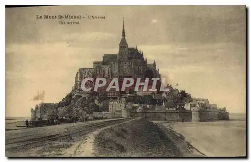 Cartes postales Le Mont St Michel l'Arrivee