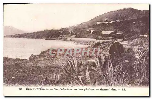 Cartes postales Environs d'Hyeres San Salvadour Vue generale