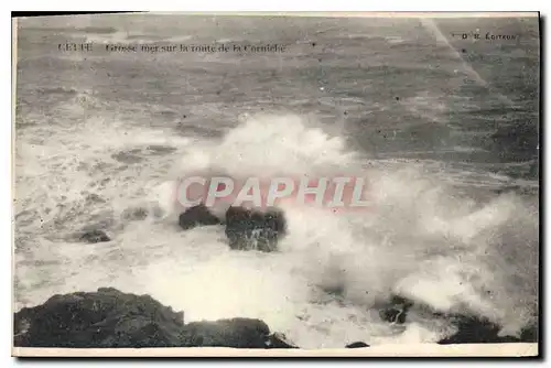 Cartes postales Cette Grose mer sur la route de la Corniche