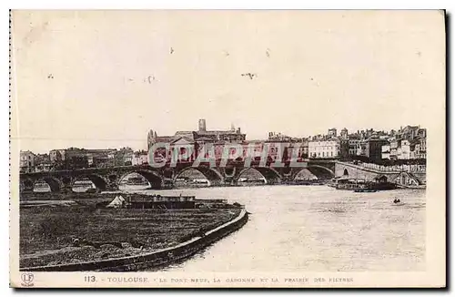 Ansichtskarte AK Toulouse Le Pont Neuf La Gabonne et la Prairie des Filtres