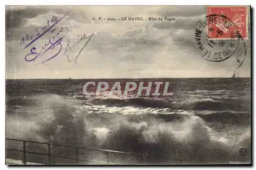 Cartes postales Le Havre Effet de Vague