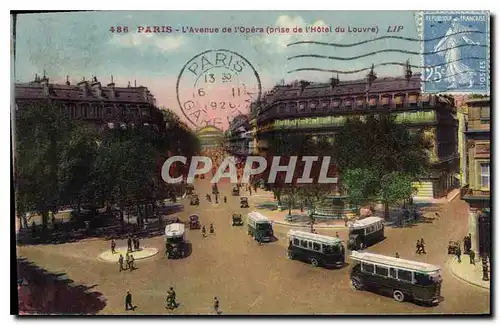 Ansichtskarte AK Paris L'Avenue de l'Opera prise de l'Hotel du Louvre