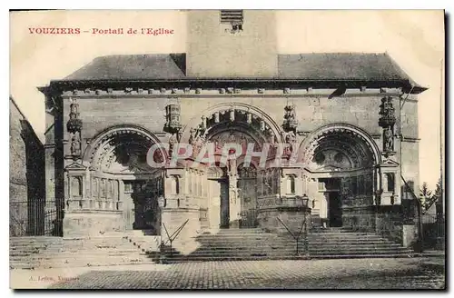 Cartes postales Vouziers Portail de l'Eglise