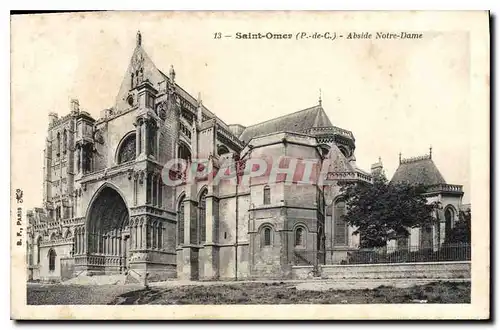 Cartes postales Saint Omer P de C Abside Notre Dame