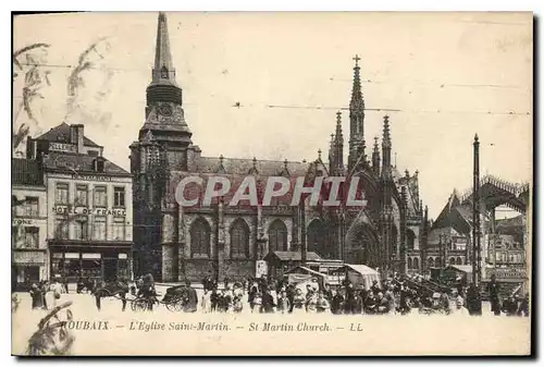 Cartes postales Roubaix L'Eglise Saint Martin