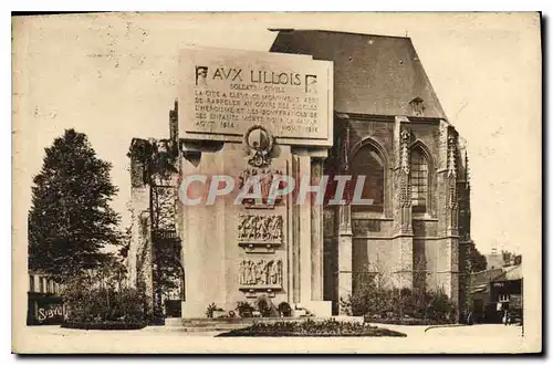 Ansichtskarte AK Lille Le Monument aux Morts et les restes du Palais de Ribour