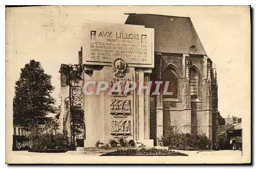 Cartes postales Lille Le Monument aux Morts et les restes du Palais de Ribour