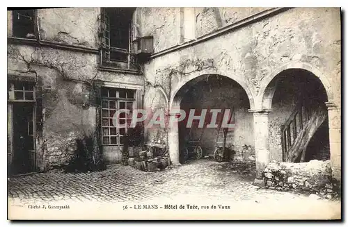 Cartes postales Le Mans Hotel de Taee rue de Vaux