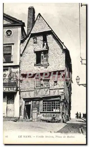 Cartes postales Le Mans Vieille Maison Place de Hallai