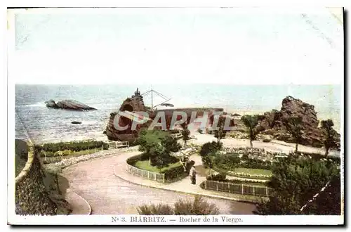 Cartes postales Biarritz Rocher de la Vierge