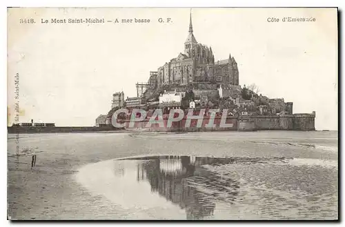 Ansichtskarte AK Le Mont Saint Michel A mer basse