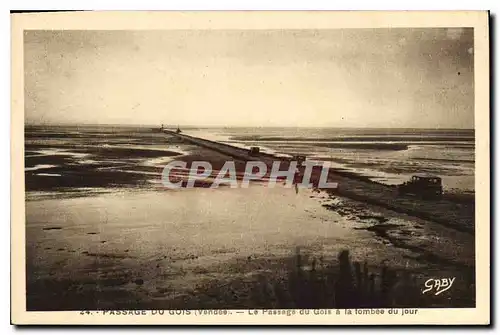 Ansichtskarte AK Passage du Gois Vendee Le Passage du Gois a la tombee du jour