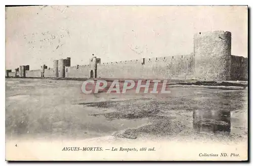 Cartes postales Aigues Mortes Les Remparts cote sud