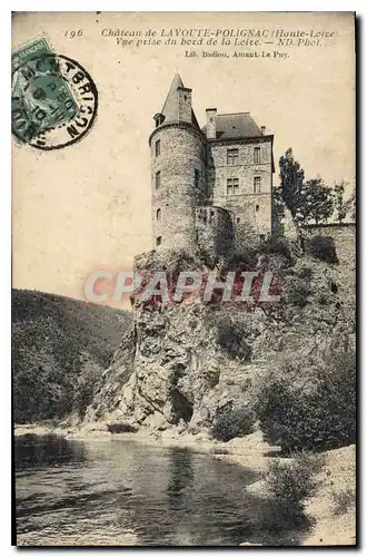 Cartes postales Chateau de Lavoute Polignac Haute Loire Vue prise du bord de la Loite