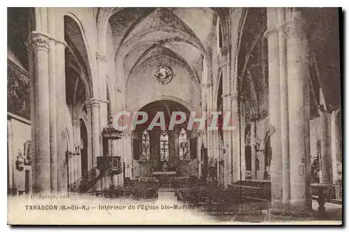 Cartes postales Tarascon B du R Interieur de l'Eglise Ste Marimi