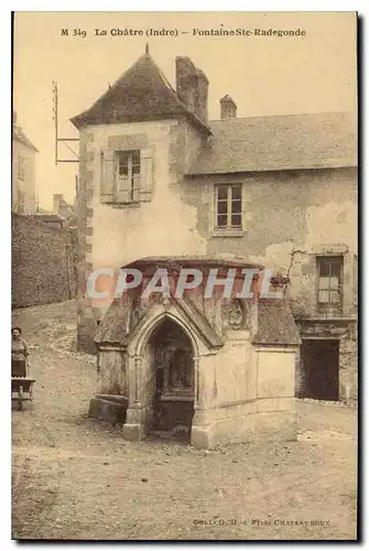 Ansichtskarte AK La Chatre Indre Fontaine Ste Radegonde