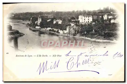 Ansichtskarte AK Environs de Lyon L'lle Barbe