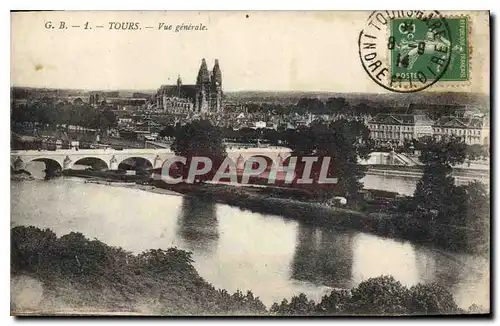 Cartes postales Tours Vue generale