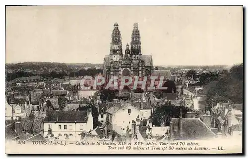 Ansichtskarte AK Tours L et L Cathedrale St Galien XII et XVI siecles