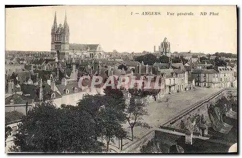 Cartes postales Angers Vue generale