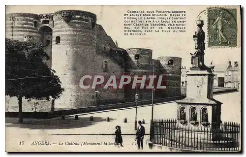 Cartes postales Angers Le Chateau Monument historique