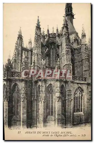 Ansichtskarte AK Abbaye du Mont Saint Michel Abside de l'Eglise