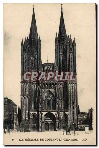 Cartes postales Cathedrale de Coutances XIII siecle