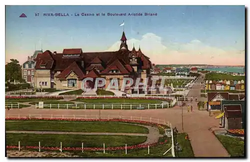 Cartes postales Riva Bella Le Casino et le Boulevard Aristide Briand