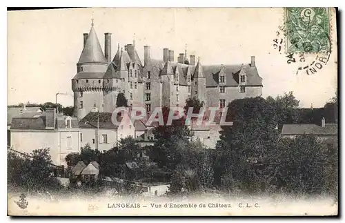 Cartes postales Langeais Vue d'Ensemble du Chateau