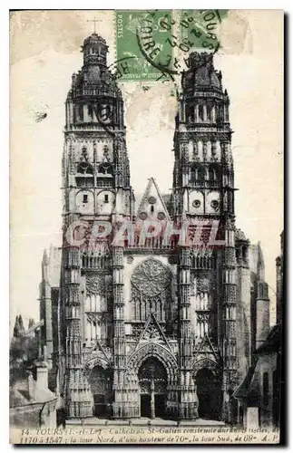 Cartes postales Tours Cathedrale St Galien