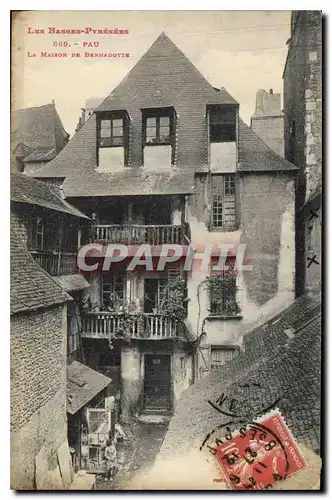 Cartes postales Pau La Maison de Bernadotte