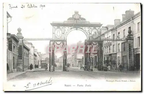 Ansichtskarte AK Reims Porte Paris