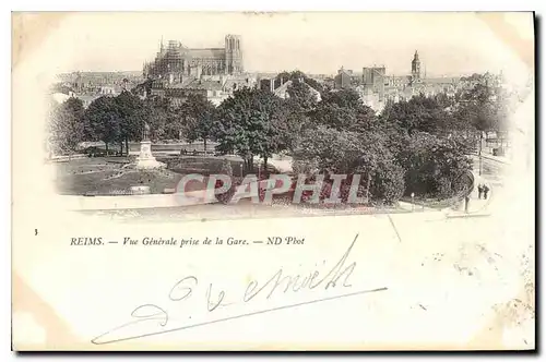 Ansichtskarte AK Reims Vue prise de la Gare